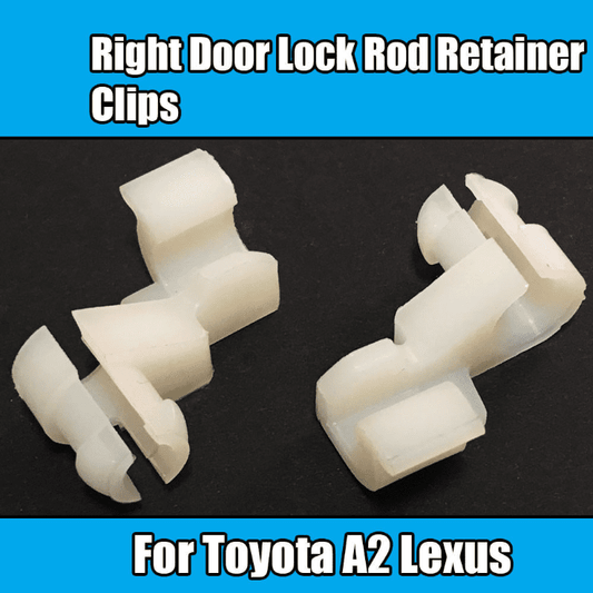 1X Door Lock Rod Clips for Toyota A2 Lexus Right Side Retainer White Plastic