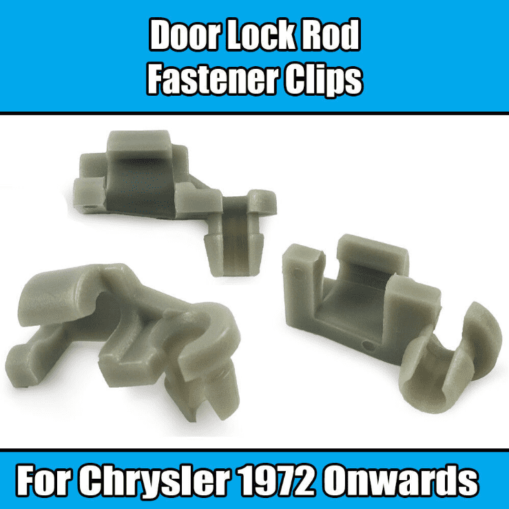 1X Door Lock Rod End Clip for Chrysler 3454221 4658677 Grey Green Plastic