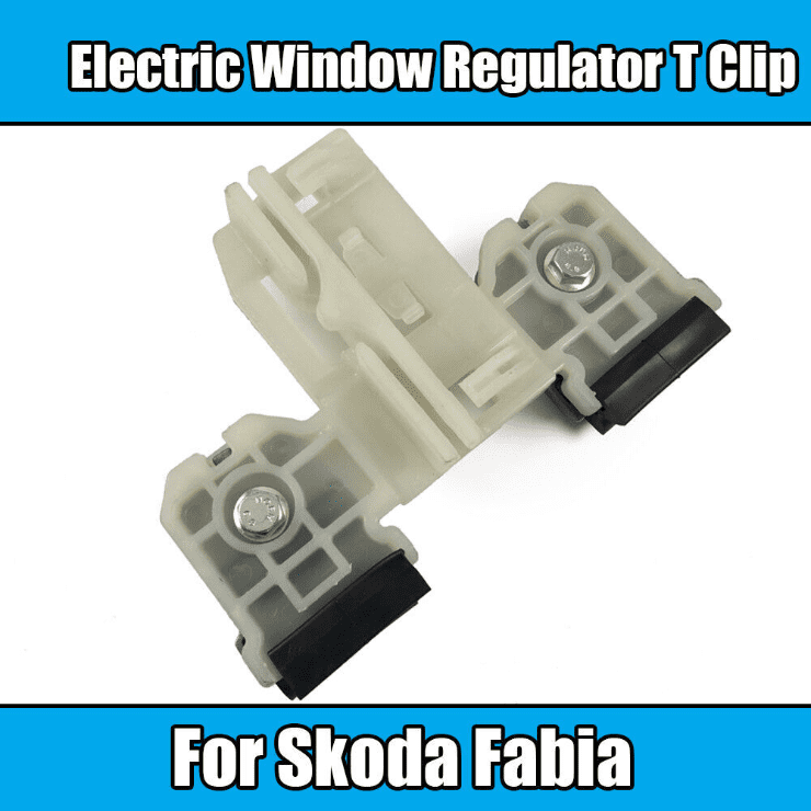 1X Electric Window Regulator Clip for Skoda Fabia Front Right White Plastic