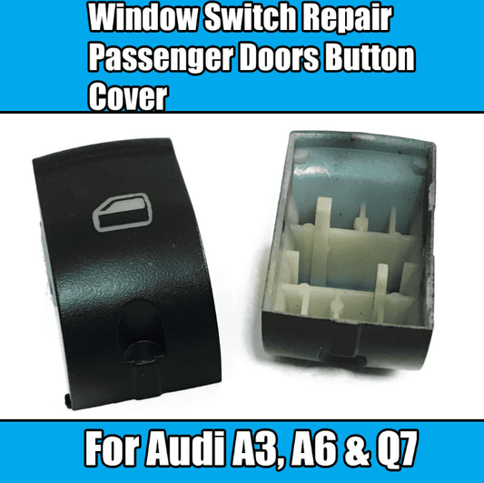 1X for Audi A3 A6 Q7 Window Switch Repair Passenger Doors Button Cover Black
