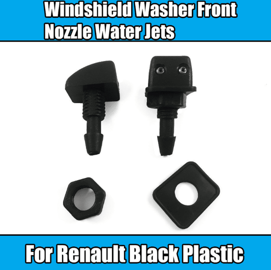 1X Front Windshield Washers for Renault Lada Universal W/ Plastic Nut & Washer