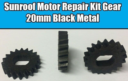 1X Gear for Mercedes, BMW & Ford Mondeo Sunroof Motor Repair 20mm Black Metal