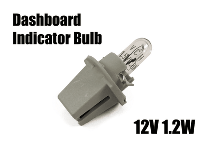 1x Grey Dashboard Indicator Bulb 12V 1.2W Single Socket