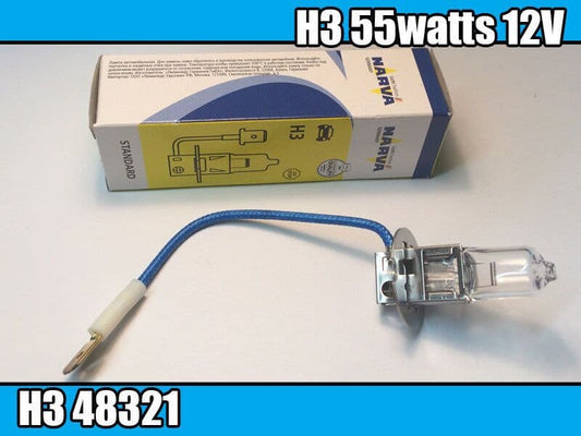 1X H3 Standard Fog Light Bulbs 55W 12V  Car Fog Light Replacement Bulb