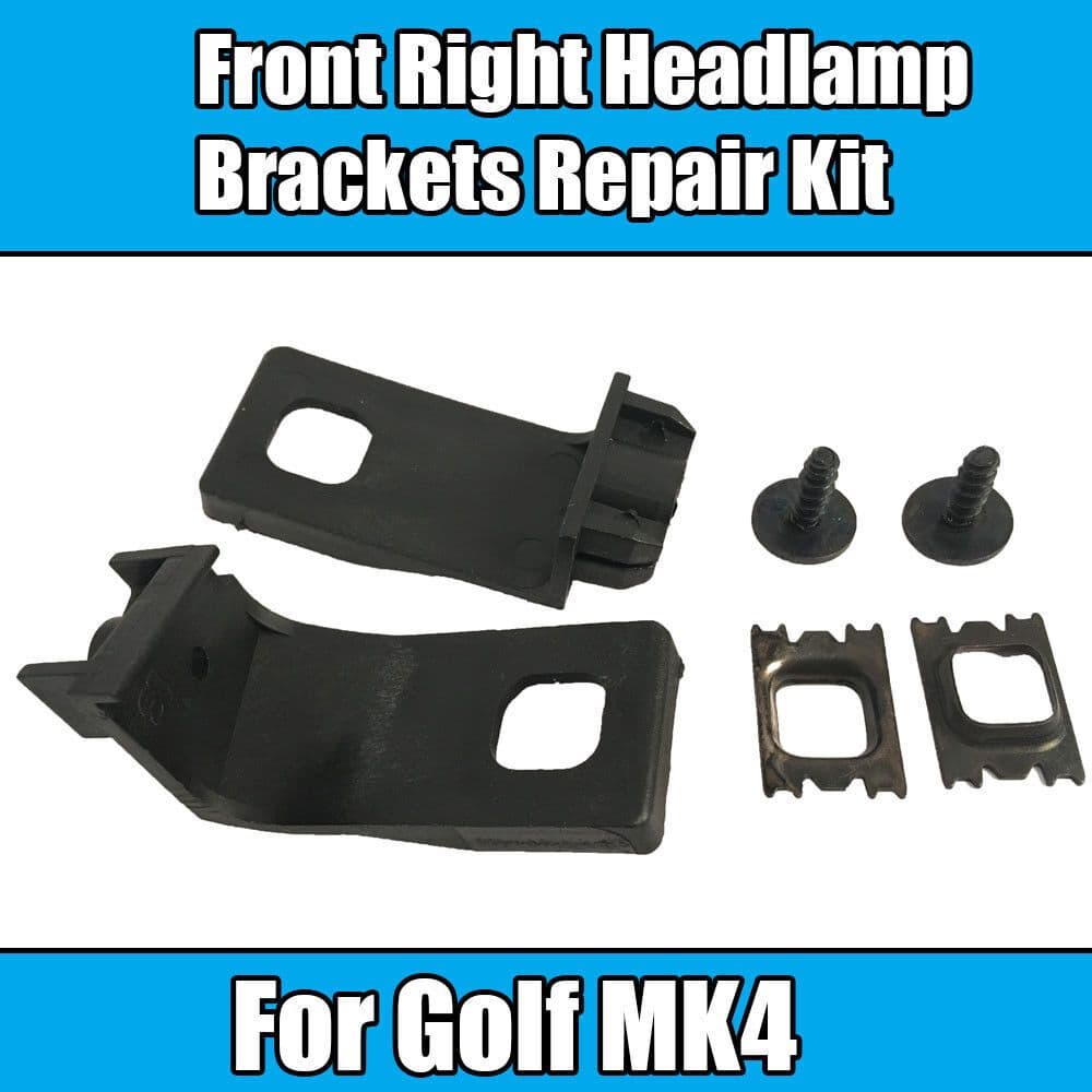 1X Headlight Headlamp Bracket Tab Repair Kit Front Right for VW Golf Mk 4