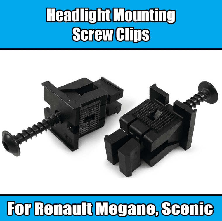 1X Headlight Mounting Screw Clip 7703081180E Plastic for Renault Megane Scenic