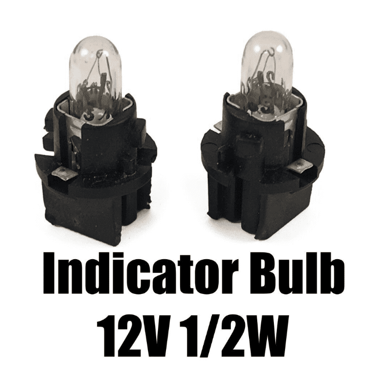 1x Japanese Style Indicator Bulb Black Plastic 12V 1/2W Ford