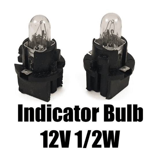 1x Japanese Style Indicator Bulb Black Plastic 12V 1/2W Ford