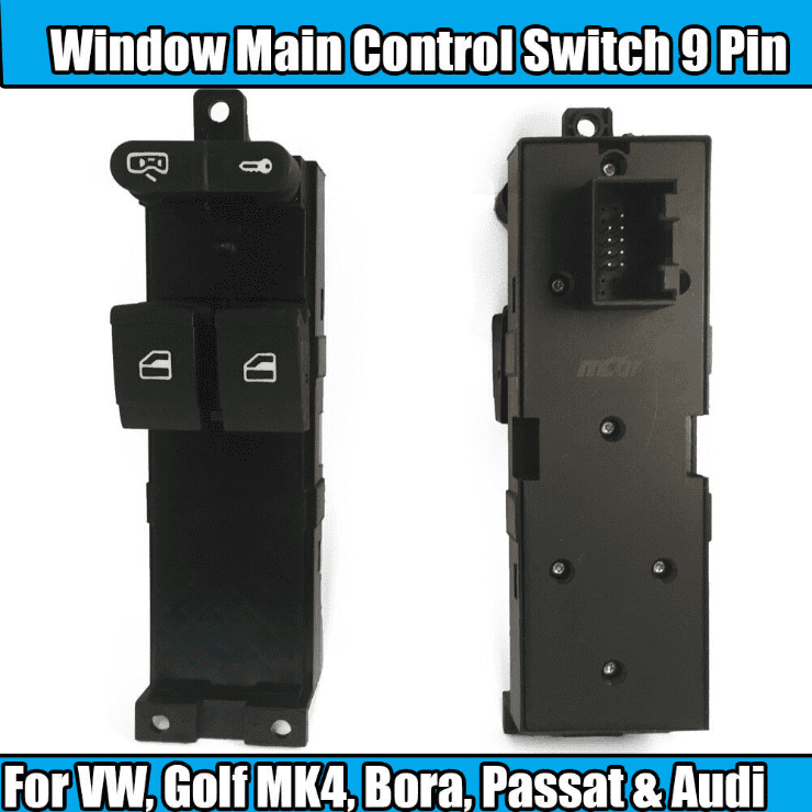 1x Master Window Control Switch for VW Golf Mk4 Bora Passat Audi A4 2 Door