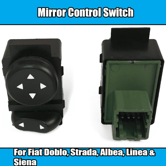 1x Mirror Control Switch for Fiat Albea Linea 735298499 Green Plastic