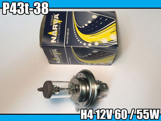 1x Narva Lightbulb H4 12V 60/50W 48881 P43T-38 Lamp Light Bulb
