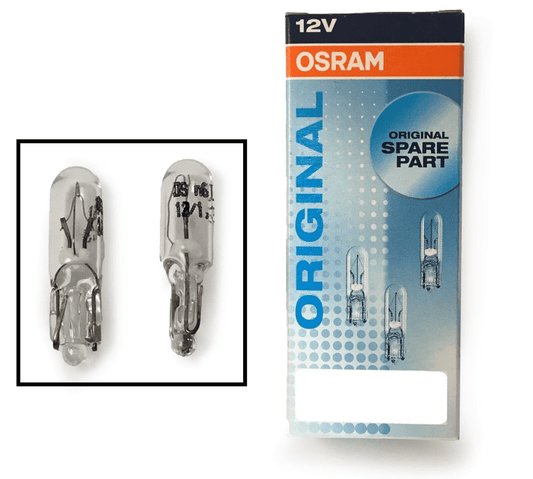 1x Osram 12V 1.2W Spare Dashboard Instrument Panel Clear Bulb 2721