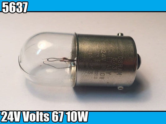 1x Osram 5637 24V Volts 67 Original Spare 10W Light Bulb Lamp