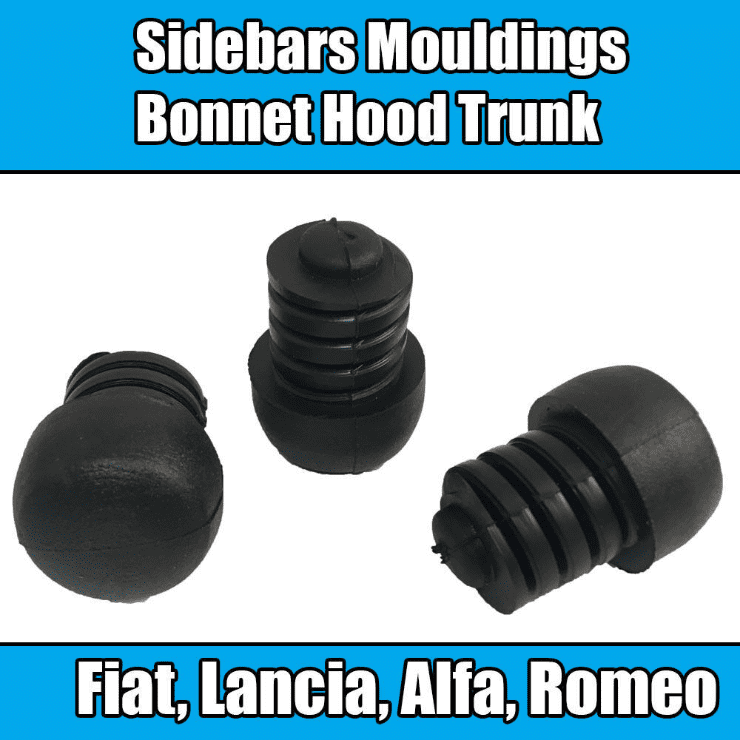 1X Sidebars Mouldings For Fiat, Lancia & Alfa Romeo Bonnet