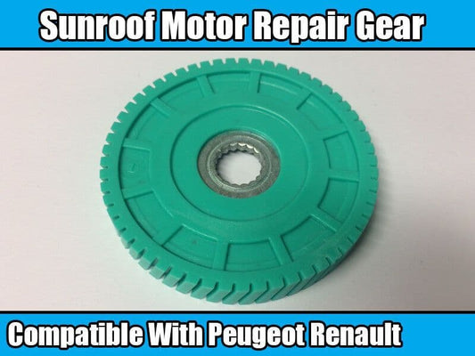 1x Sunroof Motor Gear for Peugeot 206 Renault Clio Scenic Megane Green