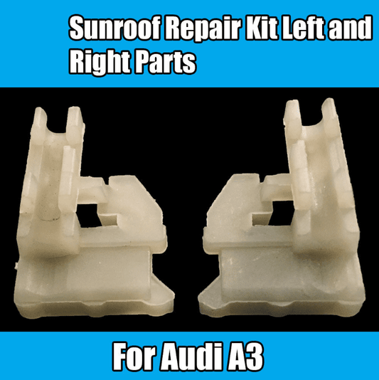 1x Sunroof Repair Kit Left And Right Parts White Plastic for Audi A3