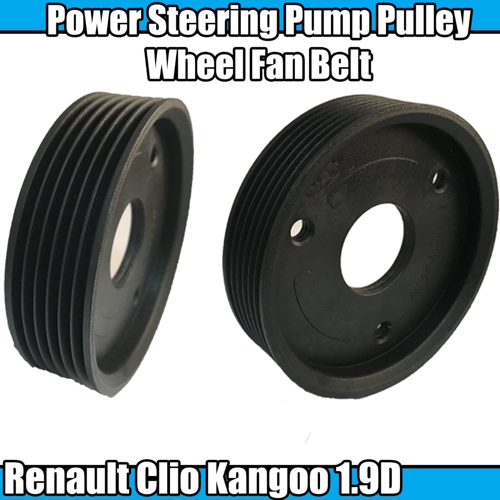 1x Wheel Fan Belt Power Steering Pulley for Renault Clio Kangoo 1.9D