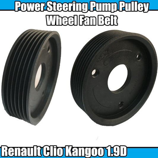 1x Wheel Fan Belt Power Steering Pulley for Renault Clio Kangoo 1.9D