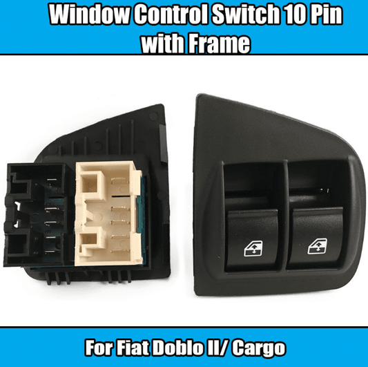 1x Window Control Switch 10 Pin for Fiat Doblo II 2005 Onwards