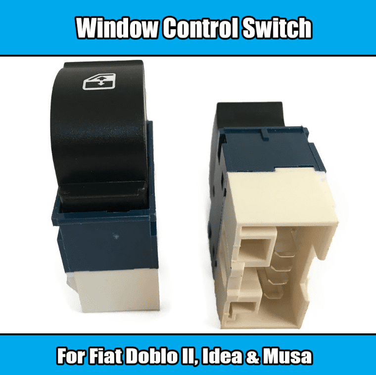1x Window Control Switch for Fiat Doblo II Idea Musa Front Left/Right