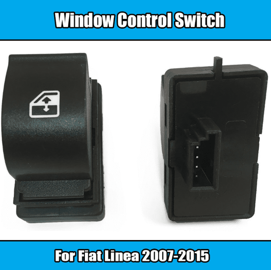 1x Window Control Switch for Fiat Linea 2007-2015 4 Pin Black Plastic