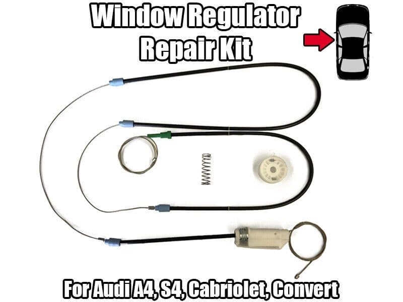 1x Window Regulator Kit for Audi A4 Cabriolet Convert Front Left 02-12