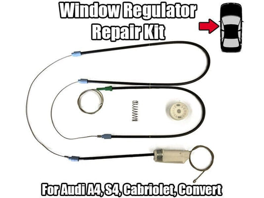1x Window Regulator Kit for Audi A4 Cabriolet Convert Front Left 02-12
