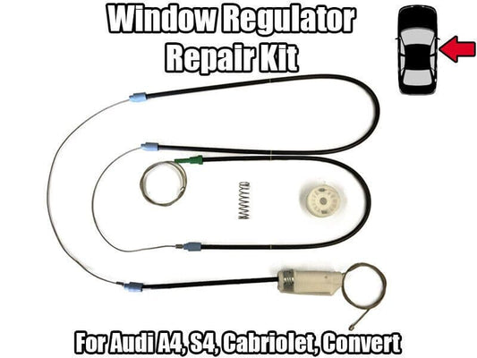 1x Window Regulator Kit for Audi A4 Cabriolet Front Right 02-12