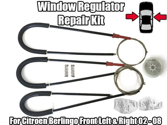 1x Window Regulator Kit for Citroen Berlingo Front Left & Right 02-08