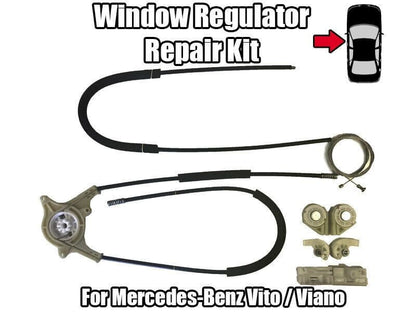 1x Window Regulator Kit for Mercedes Benz Vito/Viano Front Left W638