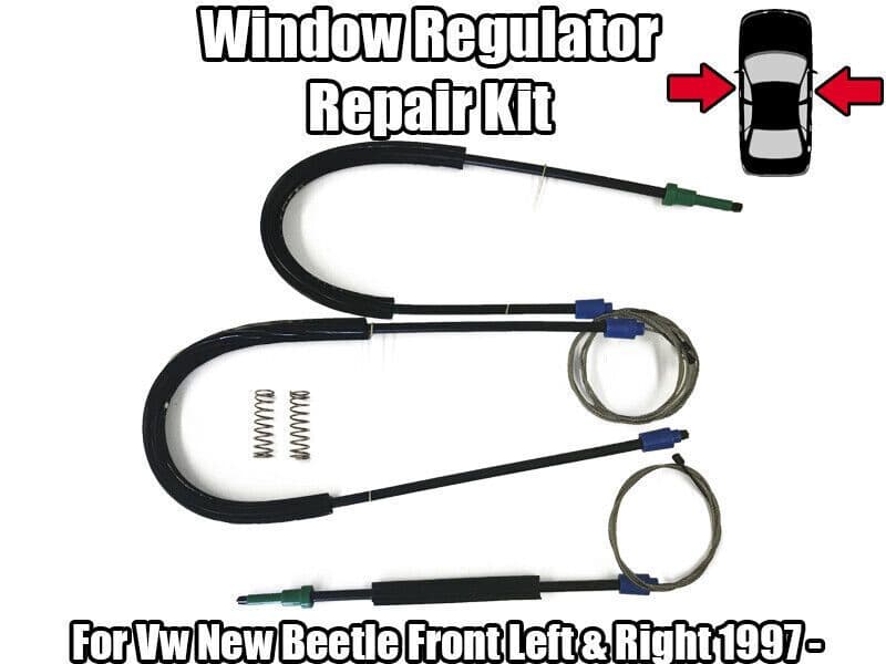 1x Window Regulator Kit for VW New Beetle Front Left/Right Door Cable