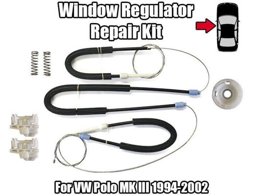 1x Window Regulator Kit for VW Polo Mk IIi 1994-2002 Front Left Door