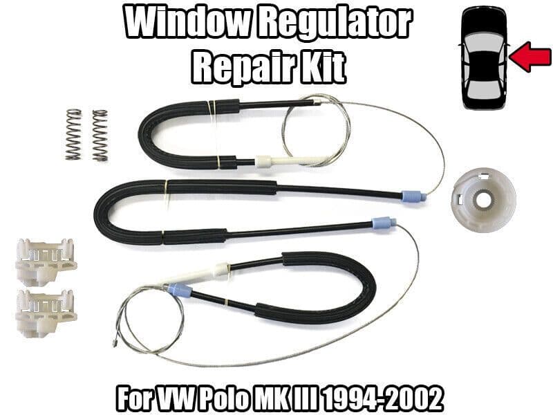 1x Window Regulator Kit for VW Polo Mk IIi 1994-2002 Front Right Door
