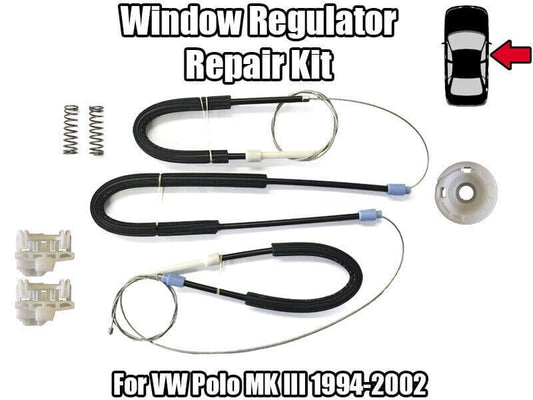 1x Window Regulator Kit for VW Polo Mk IIi 1994-2002 Front Right Door