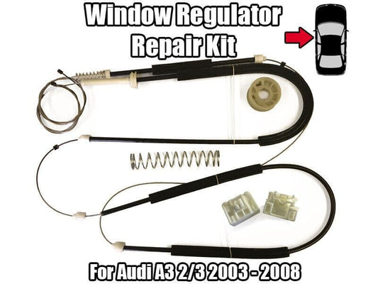 1x Window Regulator Repair Kit for Audi A3 2/3 Front Left 2003-2008