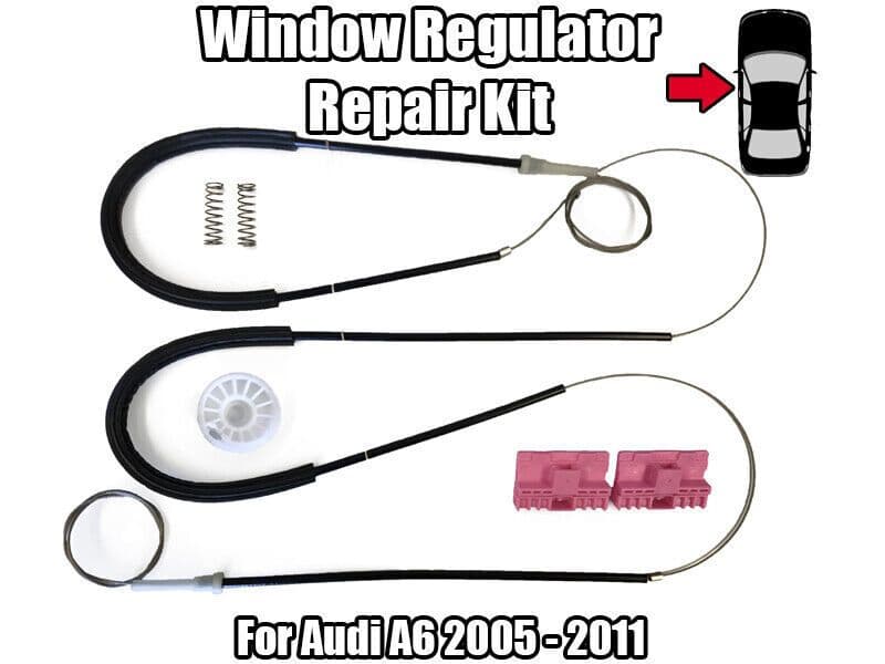 1x Window Regulator Repair Kit for Audi A6 2005 2011 Front Left Door