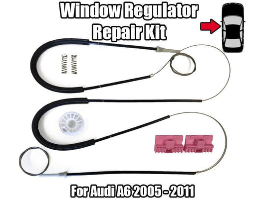 1x Window Regulator Repair Kit for Audi A6 2005 2011 Front Left Door