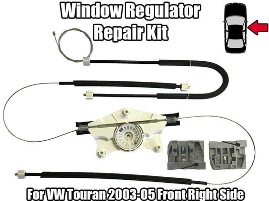 1x Window Regulator Repair Kit for VW Touran 03-05 Front Right Side
