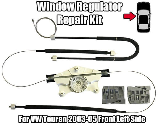 1x Window Regulator Repair Kit for VW Touran 2003-05 Front Left Side