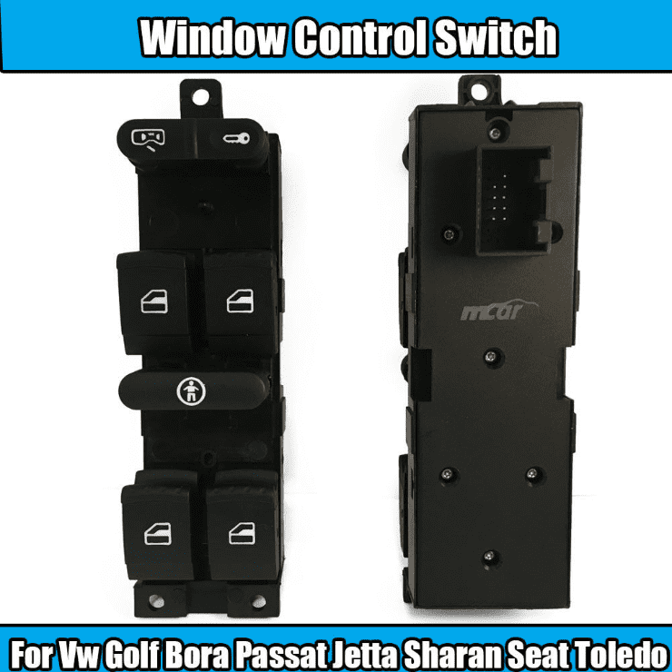 1x Window Switch for VW Golf Bora Passat Jetta Sharan SEAT Toledo Leon