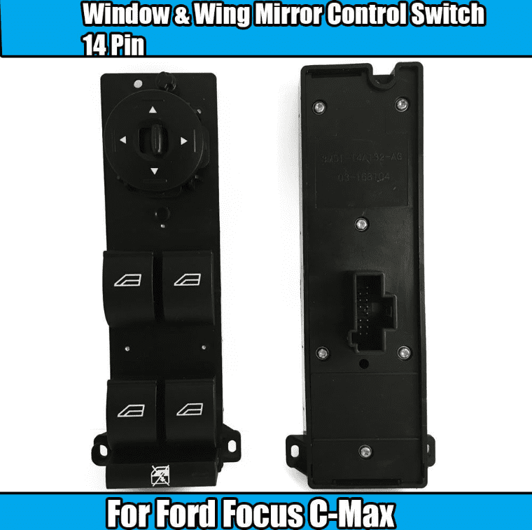 1x Window & Wing Mirror Control Switch 14 Pin for Ford Focus C-Max