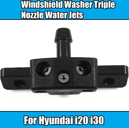 1x Windscreen Washer Triple Nozzle Water Jets for Hyundai I20 I30