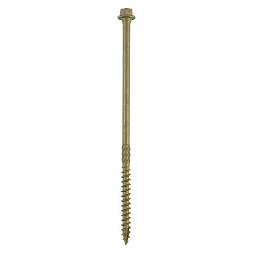6.7X200mm 8" Hex Head Landscape Wood Screws Sleeper Decking Timber In-Dex