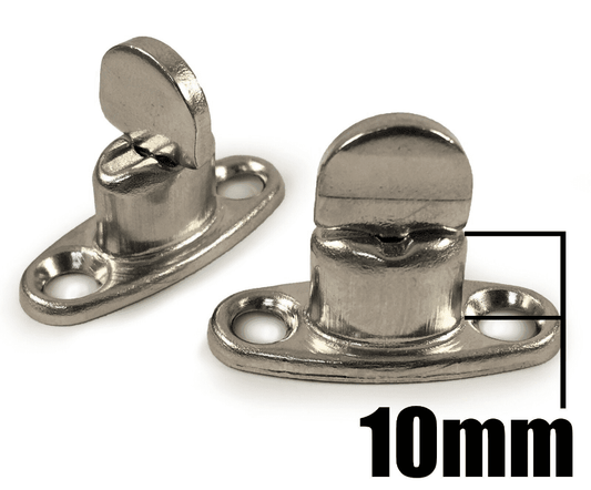 20x 10mm Standard 2 Hole Base Turnbutton Common Sense Boat Canopy Cover Fastener