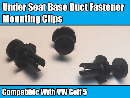 20x 6mm Torx Head Plastic Trim Clips for VW Golf 5 Under Seat Base Duct