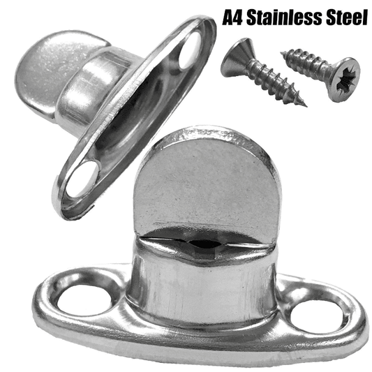 20x 8mm A4 Stainless Steel Marine Common Sense Turnbutton Canopy Canvas + Screws