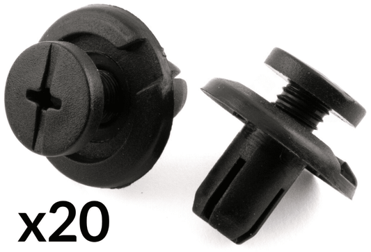 20x 8mm Clips for Honda Crx Wheel Arch Lining Splashguard Bumper Screw Rivets