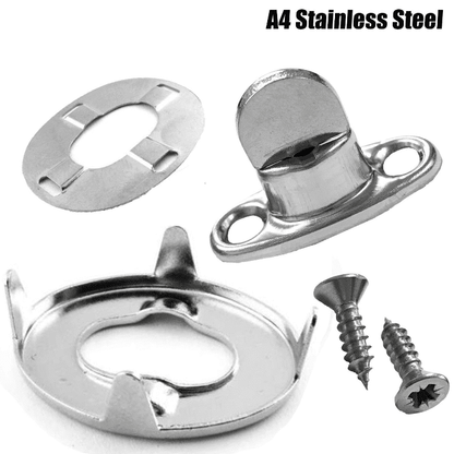 20x 8mm Turnbutton Eyelet Canopy Kit Marine Grade A4 Stainless Steel + Screws