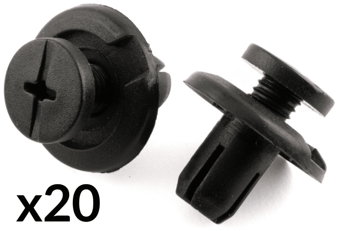 20x 8mm Wheel Arch Lining Splashguard Bumper Trim Clips for Honda Civic Accord