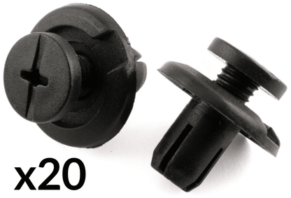 20x 8mm Wheel Arch Lining Splashguard Bumper Trim Clips for Honda Civic Accord